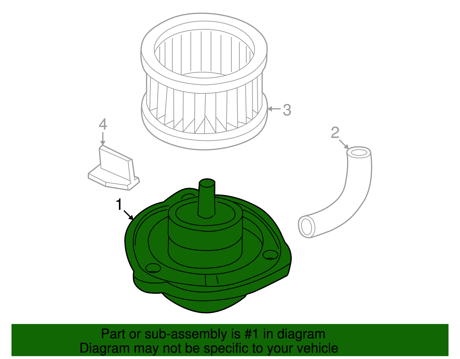 Blower Motor - GM (52481312)