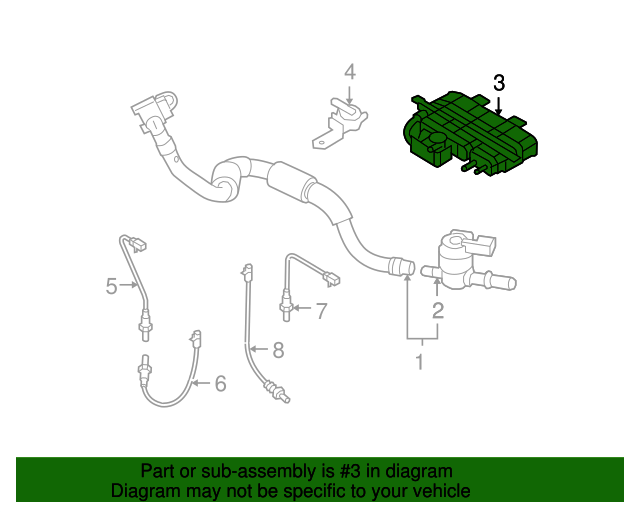 20092013 Mazda 6 Vapor Canister CA011396ZC MazdaParts