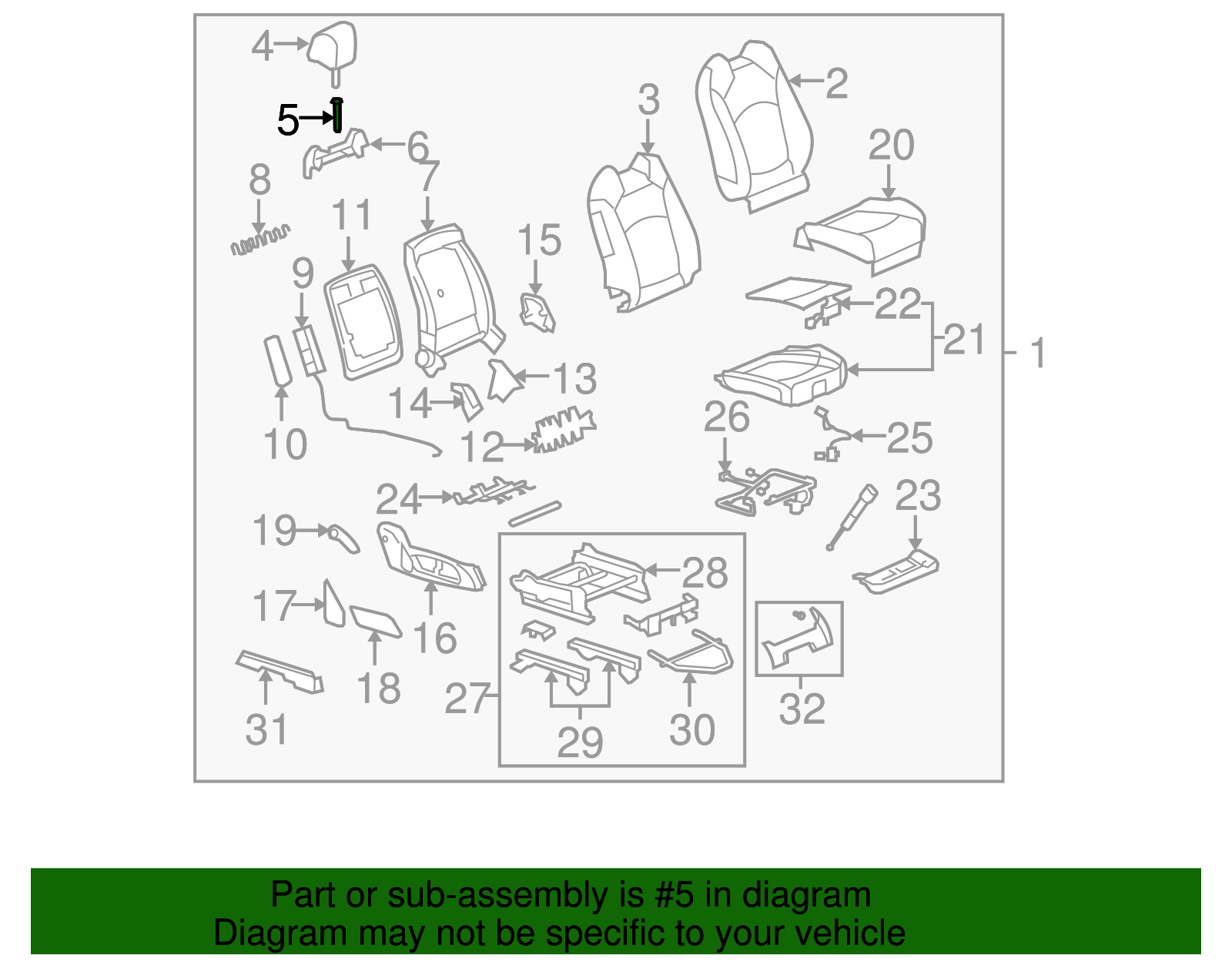Headrest Guide (25796496)
