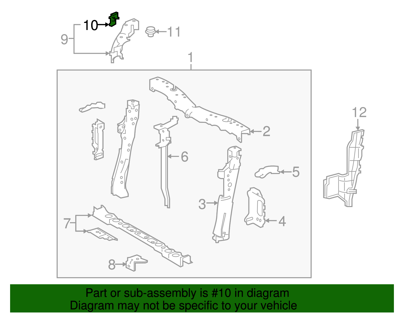 Upper Support Extension - Scion (53747-12060)