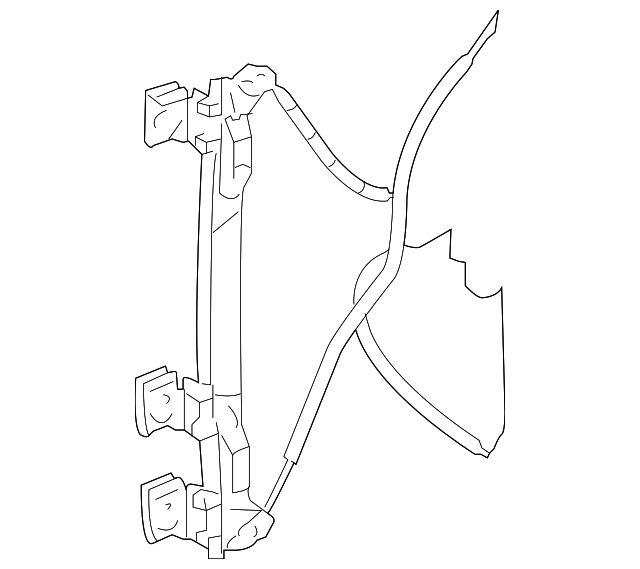 Front Passenger Side Power Window Regulator Motor - GM (88980704)