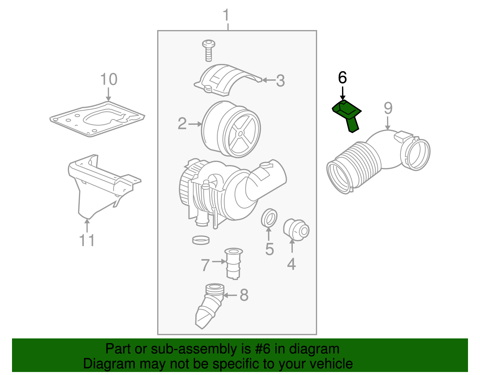 Mass Airflow Sensor with Intake Air Temperature Sensor - GM (98002762)