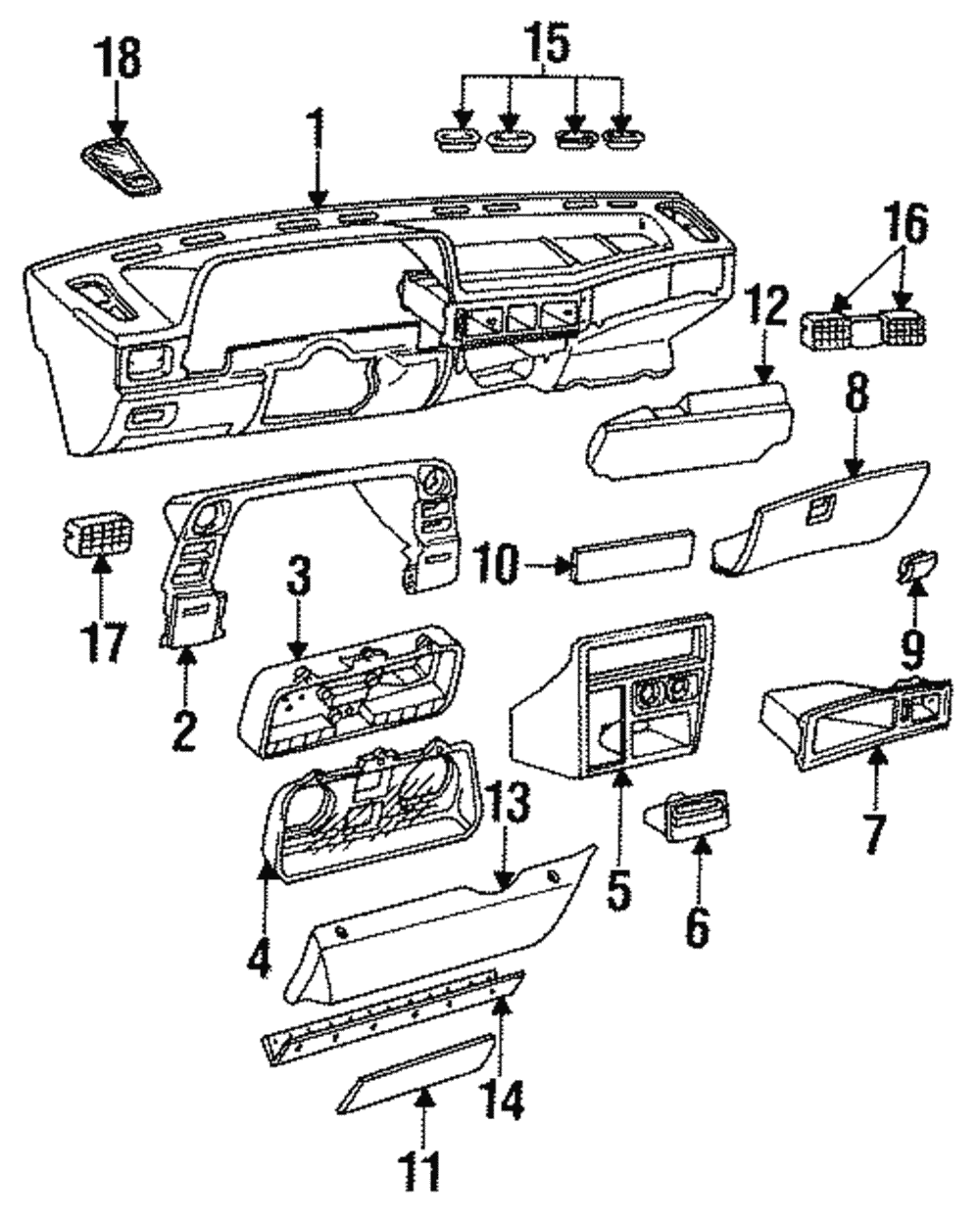 Lock, I/P Compt Dr - GM (96134504)