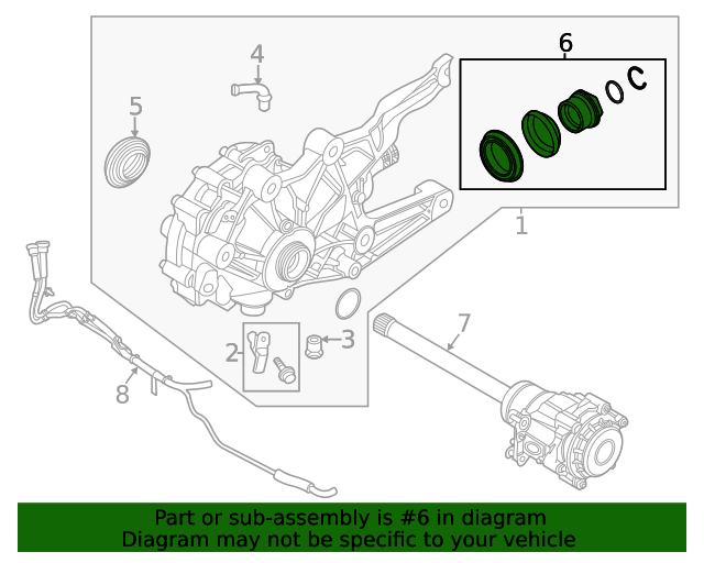 MB3Z7B215A Transfer Case Output Shaft Seal 20202021 Ford Lasco Auto Parts