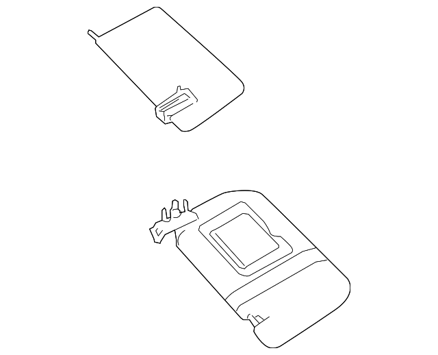 251-810-08-00-7F59 - Sun-Visor 2006-2012 Mercedes-Benz | Mercedes 