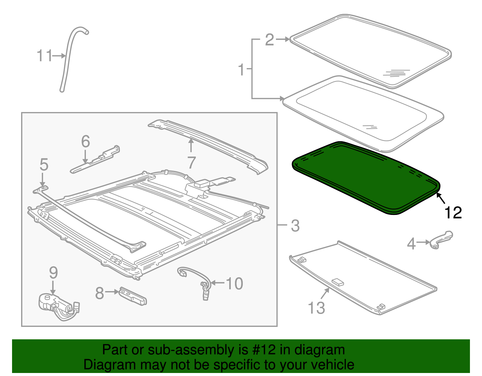 Retainer - Ford (YL3Z-7852124-AHD)