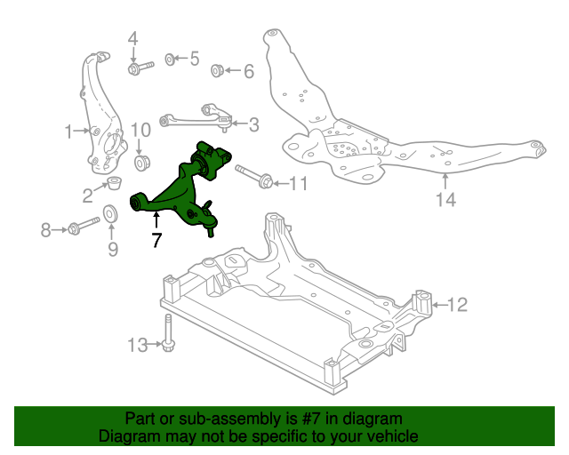 20142020 Infiniti Lower Control Arm 545014GE0B Infiniti Parts Online