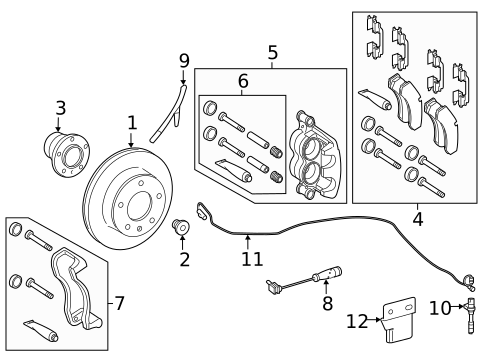 Front Brakes for 2019 Mercedes-Benz Sprinter 3500 #0