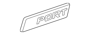 Genuine OEM GM Liftgate Chrome Nameplate For 2008-2016 Chevy Captiva Sport – 96804064