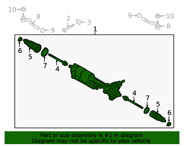 4M1423055AR Rack And Pinion Assembly 20192023 Audi Audi Parts Store