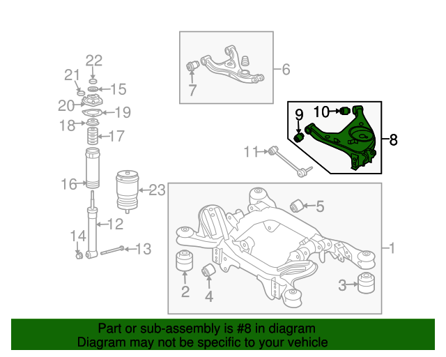 LR023713 Lower Control Arm 20032012 Land Rover Range Rover Land Rover Parts Now