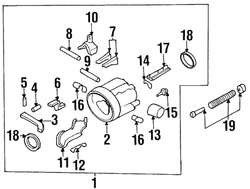 Lever, Strg Col Shoe Rel - GM (7843800)