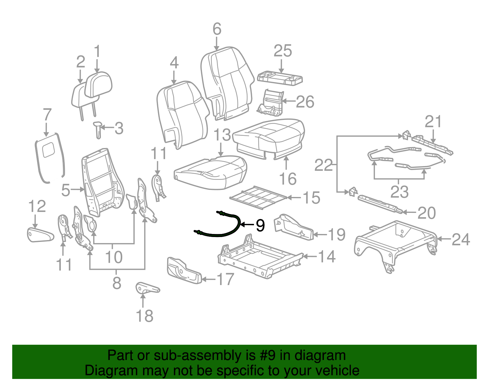 Actuator Cable - GM (88896666)