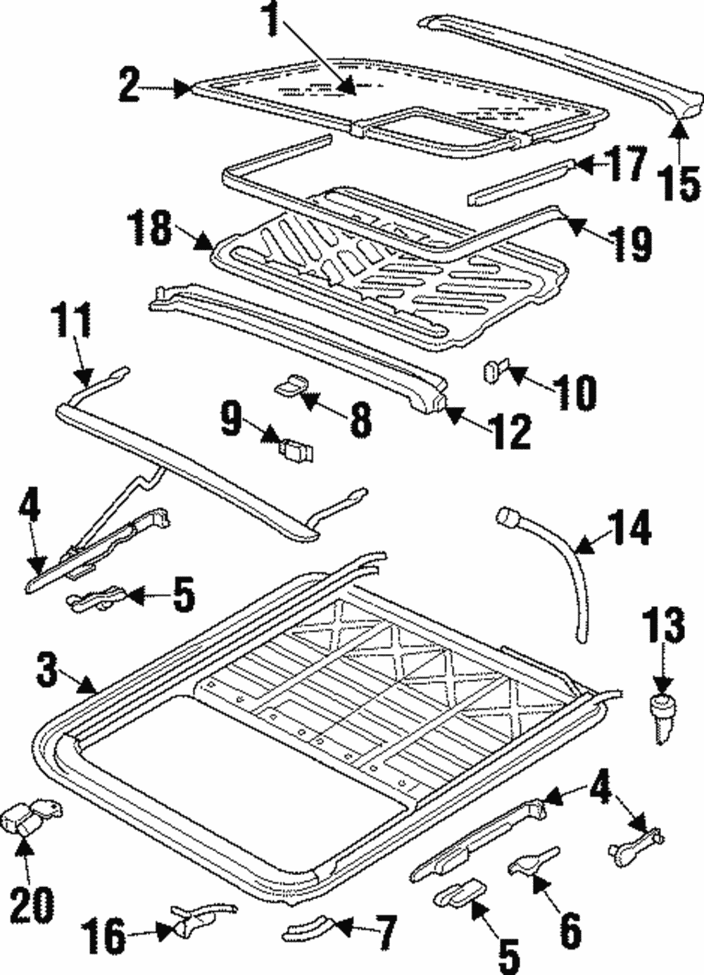 Window, Sun Roof - GM (90589338)