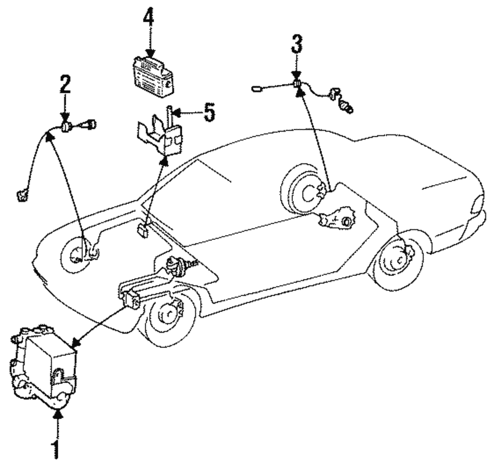 Genuine Mercedes-Benz ABS Sensor 201-540-23-17 | eBay