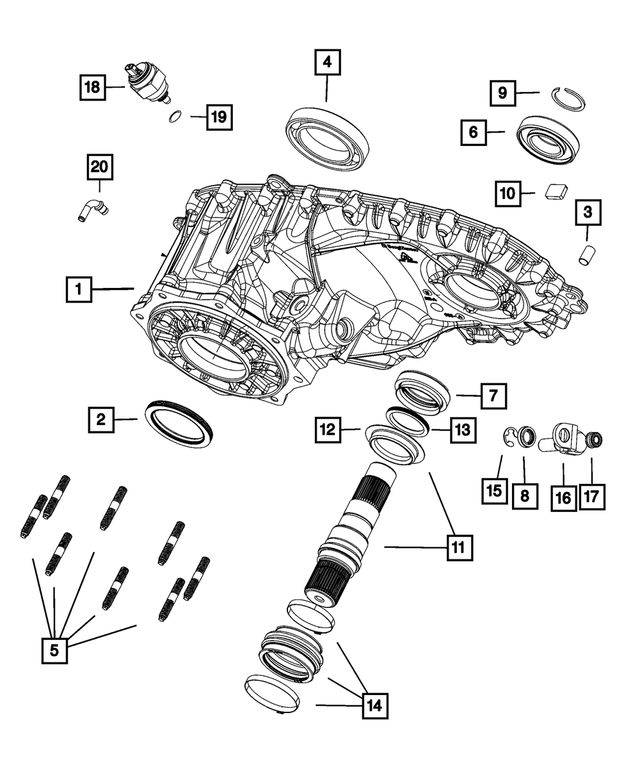 20192022 Ram 3500 Output Shaft Bearing 68449220AA Mopar Estores