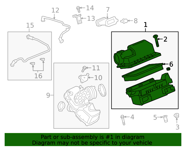 2019 Cadillac CT6 Air Cleaner Housing 84188300