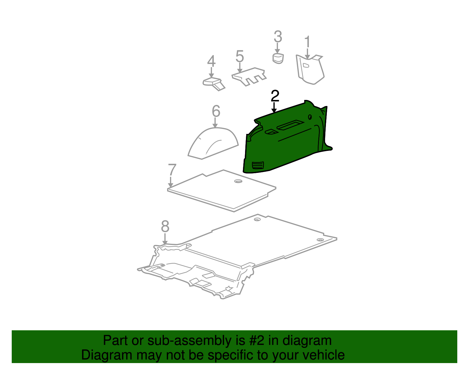 Quarter Trim Panel - GM (89024220)