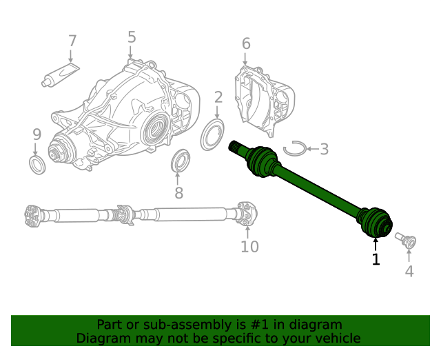 2019-2024 BMW X4 Axle Assembly 33208689567 | OEM Parts Online