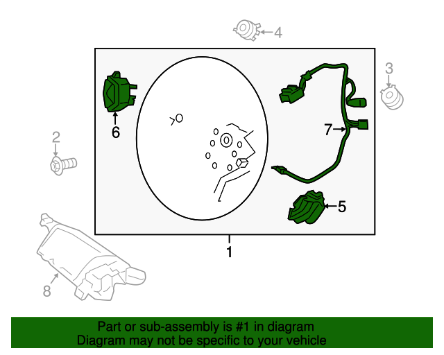 20132014 Ford Escape Steering Wheel CJ5Z3600FB OEM Parts Online
