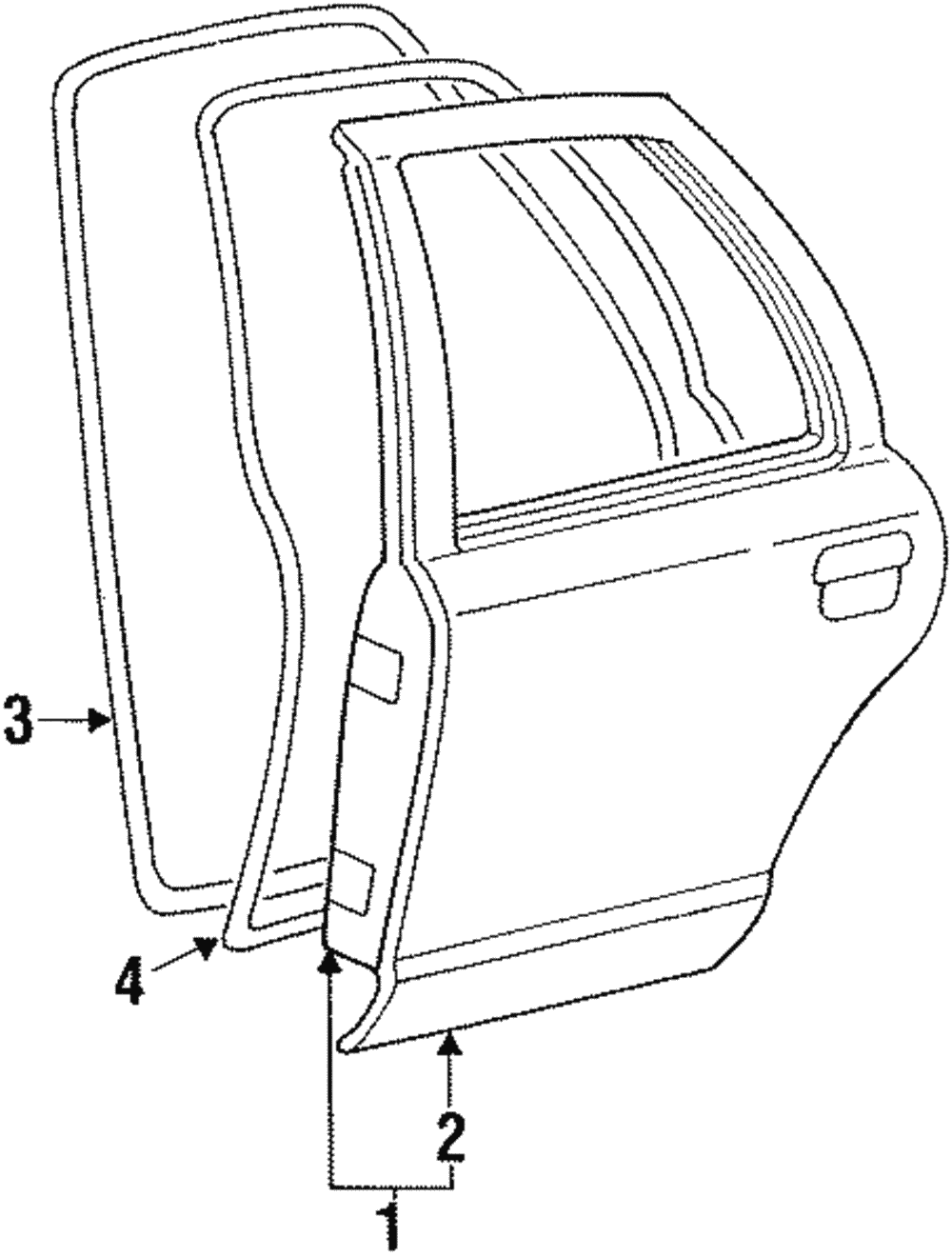 Weather-Strip On Body - Ford (XW7Z-54253A10-AAD)