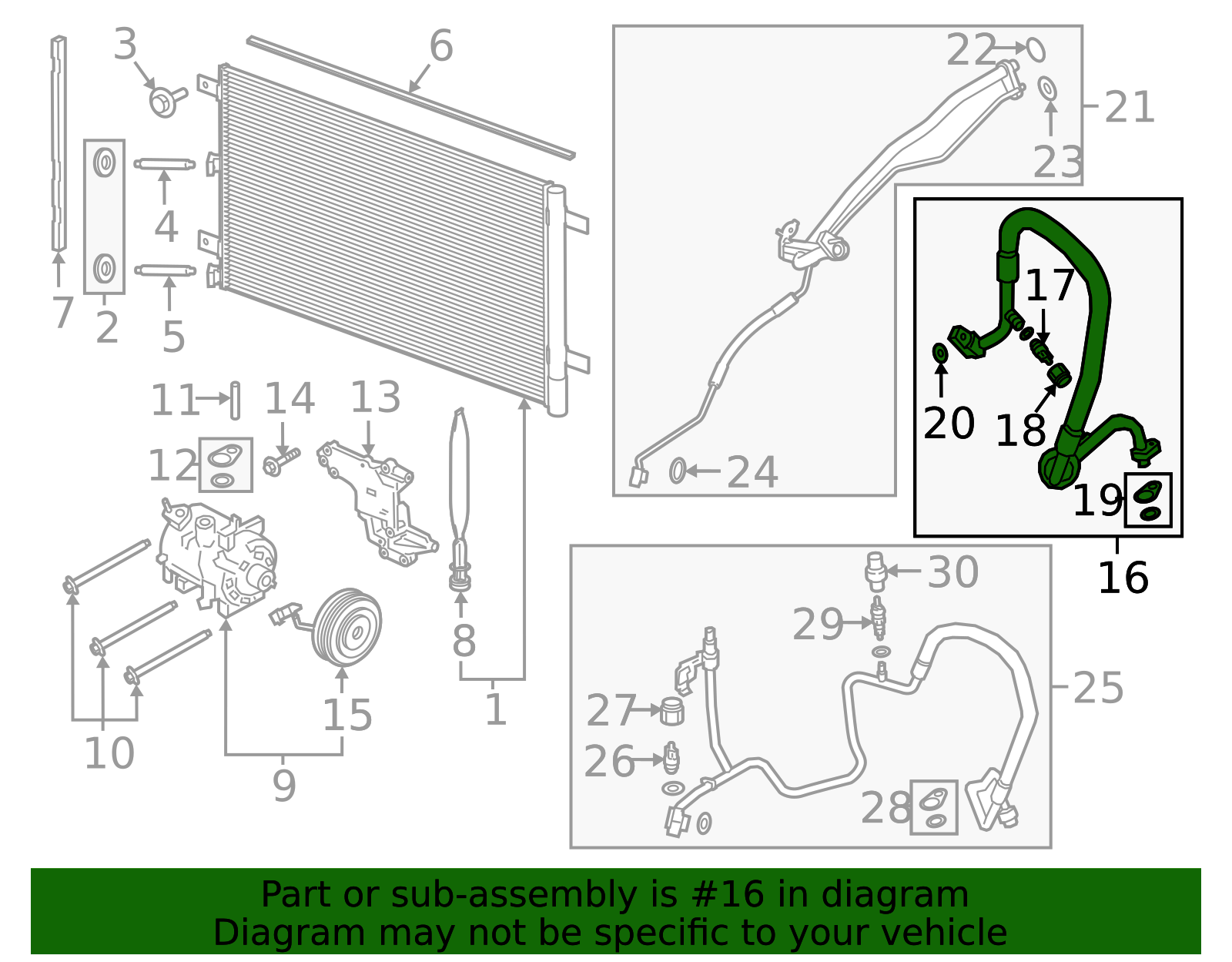 Motorcraft A/C Refrigerant Discharge Hose Assembly YF3438 | O'Reilly Auto Parts