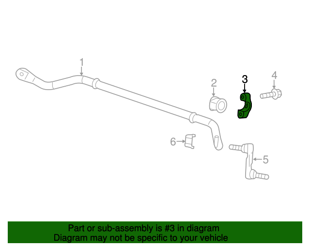 20142019 Chevrolet Corvette Rear Suspension Stabilizer Shaft Clamp 20959449