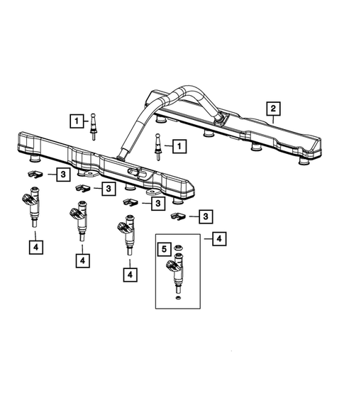 Fuel Rail and Injectors for 2020 Dodge Durango | Mopar eStore