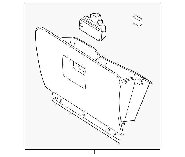 2016-2017 Lincoln Navigator Box Assembly Glove Compartment FL7Z ...