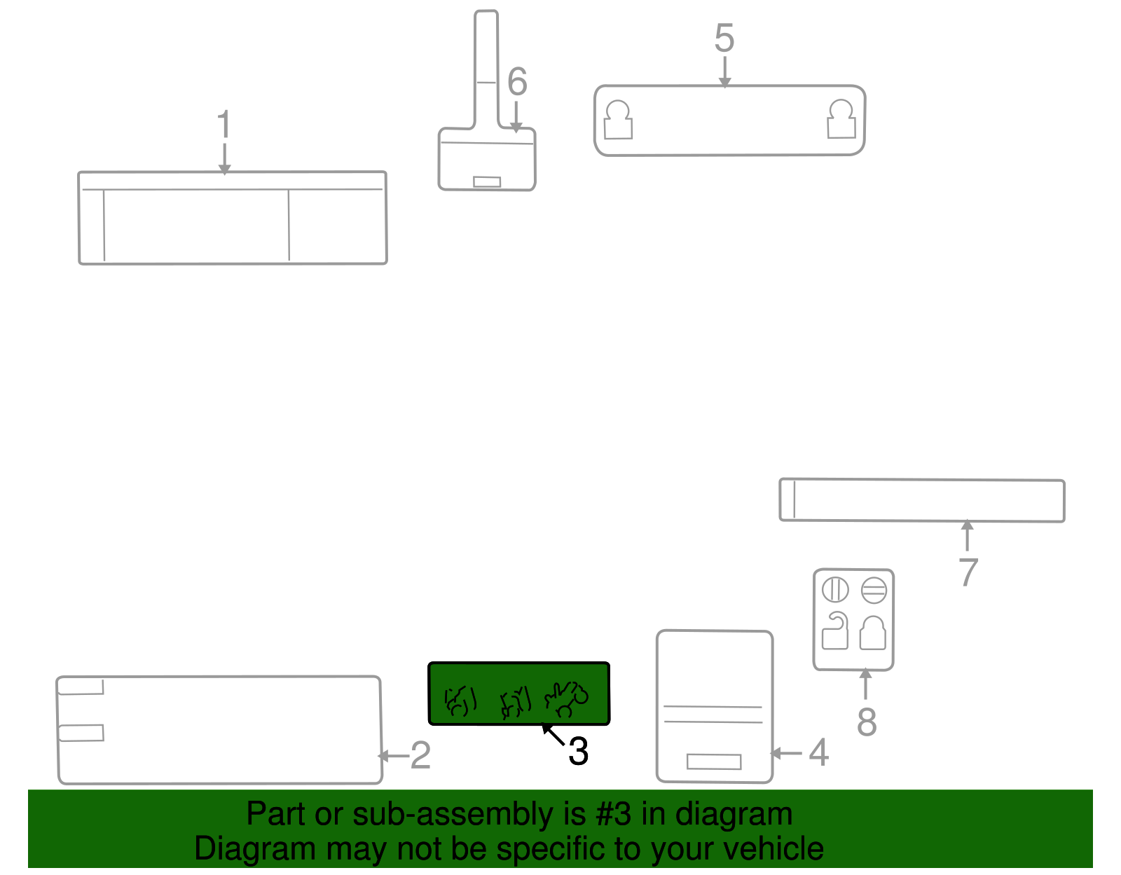 Accessory Belt Routing Label - GM (12575049)