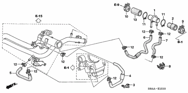 Hose, Throttle Body Outlet