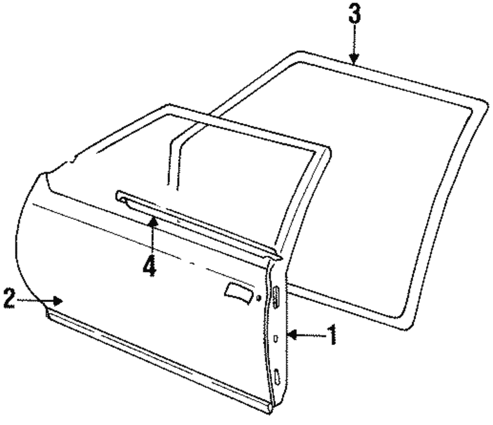 Door Weather-Strip - GM (93427826)