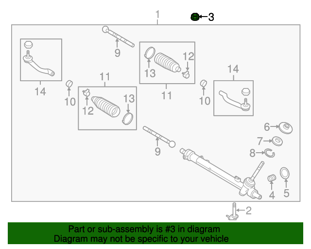 20152018 Chevrolet City Express Steering Gear Nut 19316548