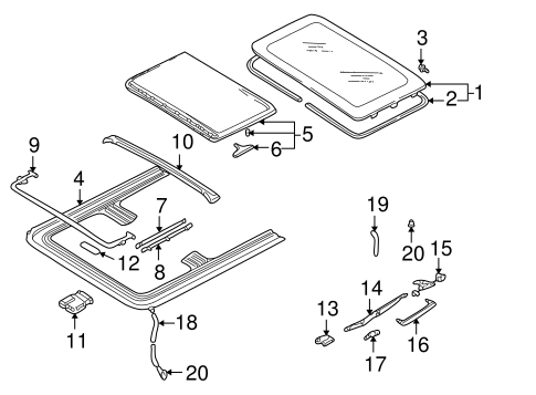 Sunroof for 1999 Volkswagen Golf #0