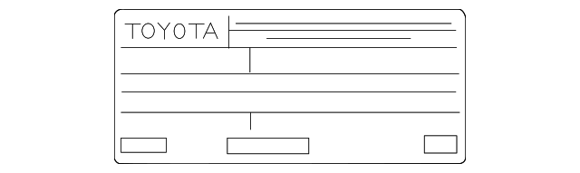 Emission Label - Toyota (11298-F0232)