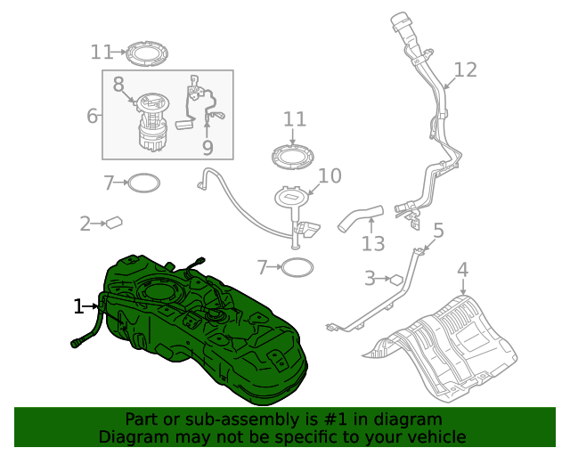 20212024 Mitsubishi Fuel Tank Assembly 1700B917 Mitsubishi Parts