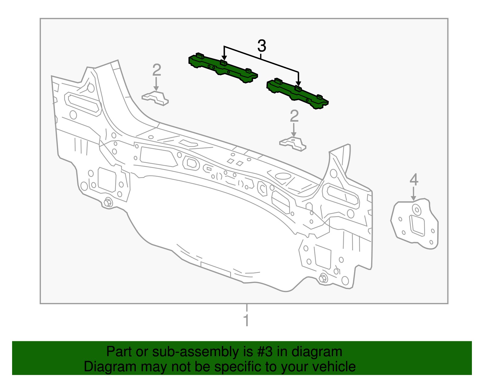 Rear Bumper Fascia Bracket - GM (95999959)