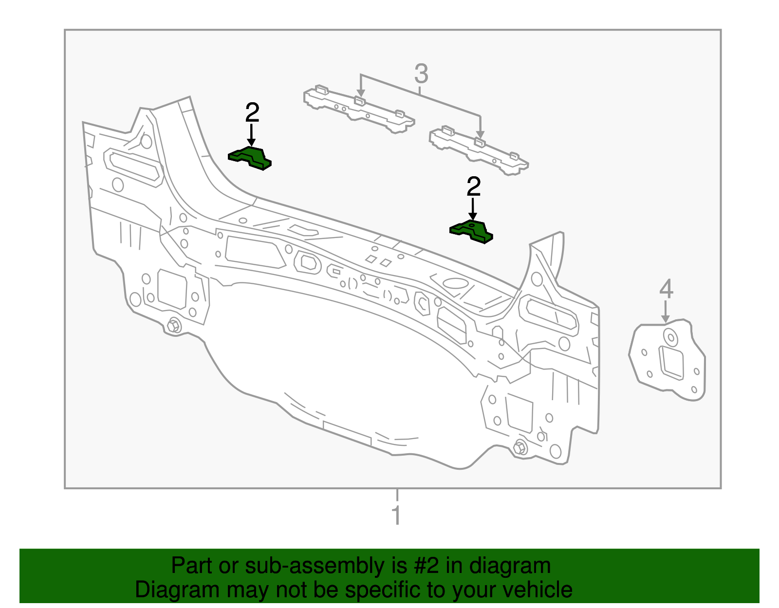 Rear End Panel Bracket - GM (95999955)