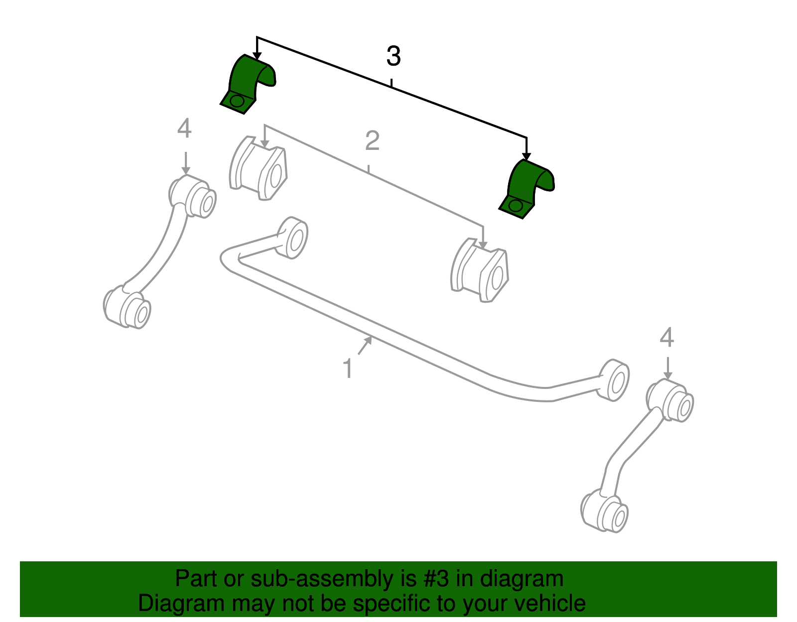 Clamp, Rear Stab Shf Insl - Cadillac (90304339)
