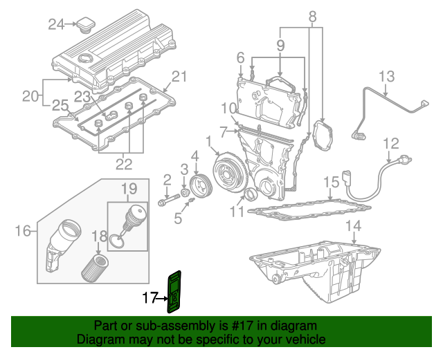 11421709800 Oil Filter Housing Gasket 19961998 BMW Z3