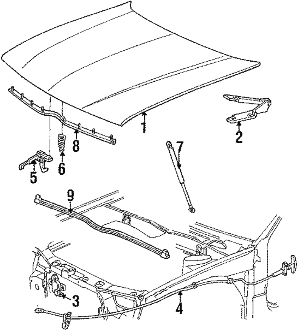 Hinge - Ford (E8DZ-16797-A)