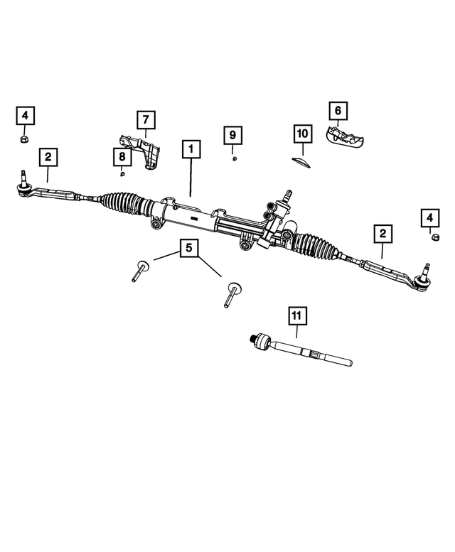 2011 Dodge Charger Rack And Pinion Gear 4584572AC My Mopar Parts