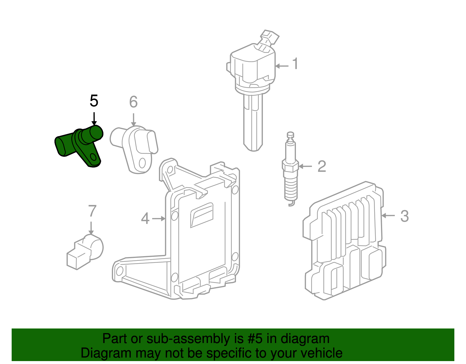 Engine Camshaft Position Sensor - GM (12597253)