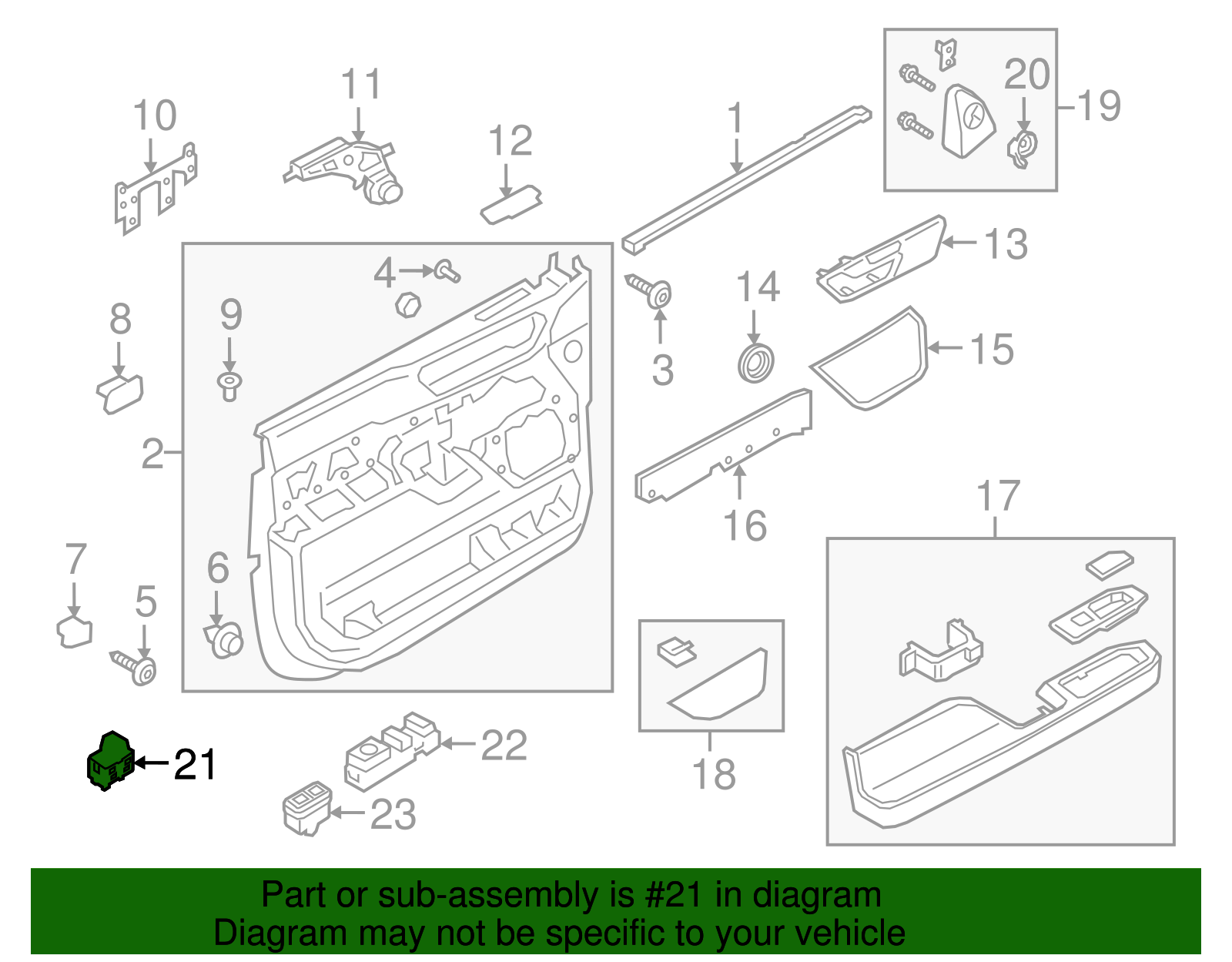 Motorcraft SW7340 Interruttore Per Alzacristallo Elettrico, Ricambio Auto Singolo - 4
