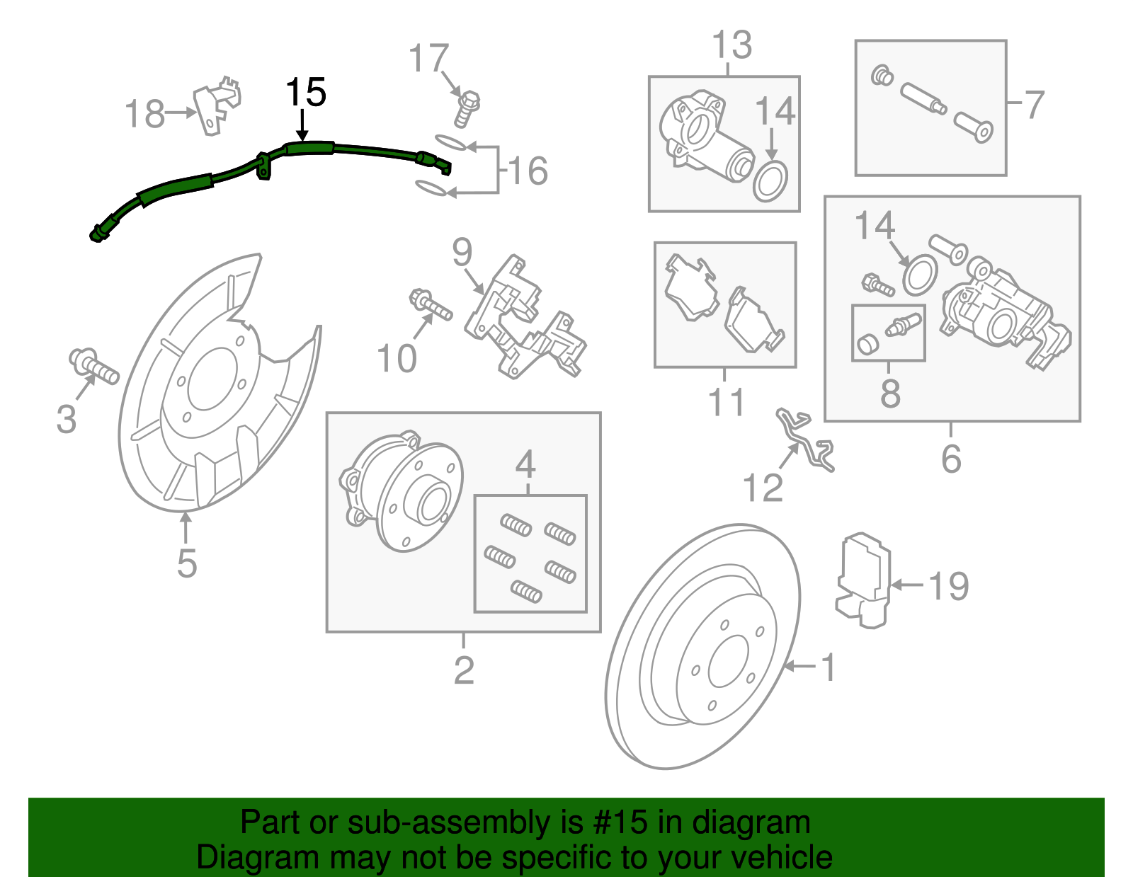 Brake Hose - Ford (GV6Z-2282-A)