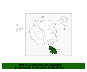 2011-2012 Mitsubishi Outlander Sport Bulb MS820983 | Mitsubishi Parts ...