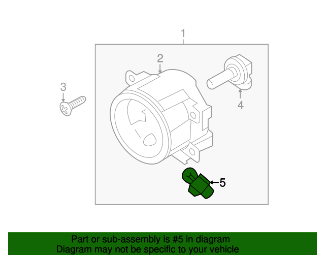 2011-2012 Mitsubishi Outlander Sport Bulb MS820983 | Mitsubishi Parts ...