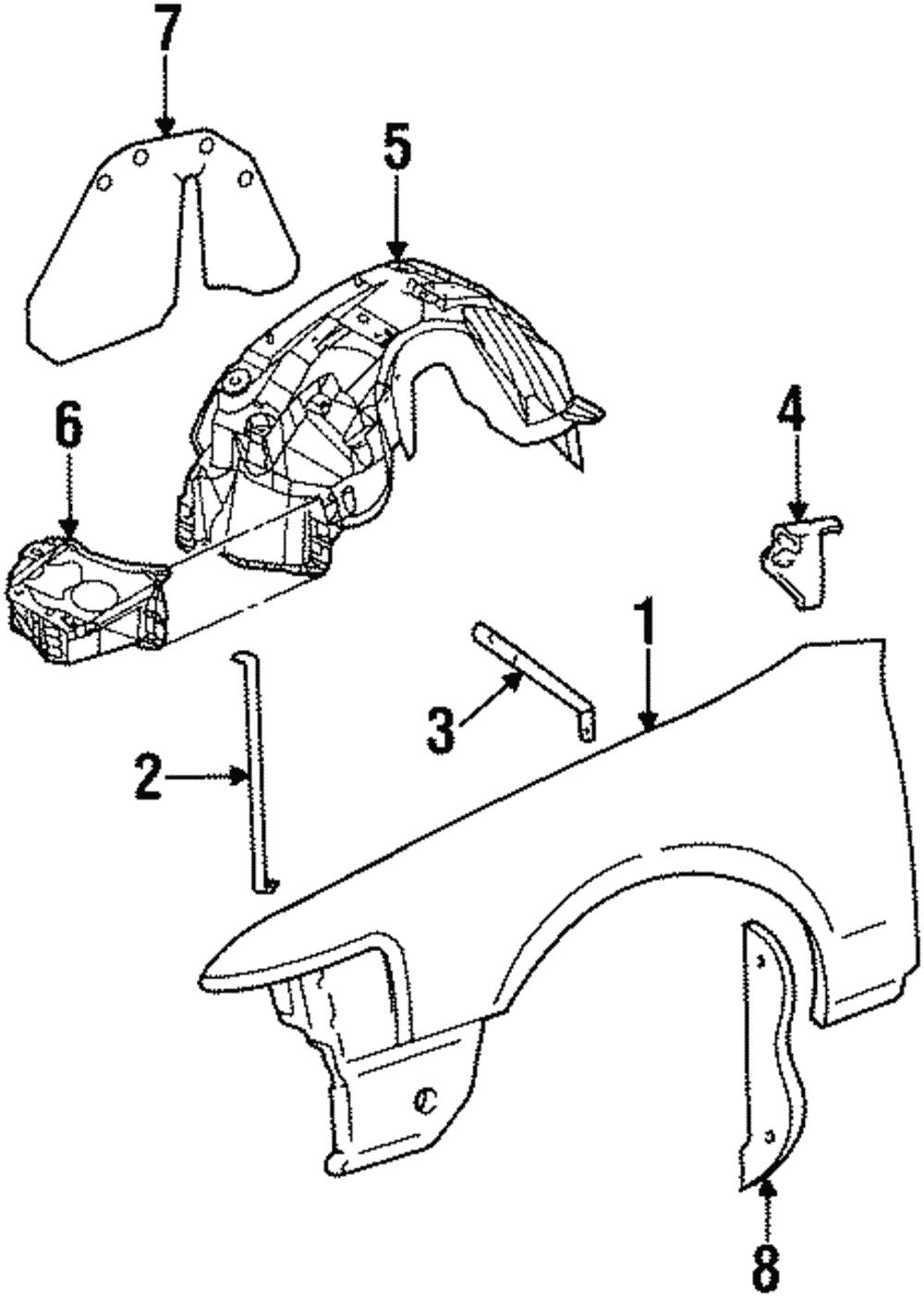 Apron Panel - Ford (YW1Z-16055-AA)