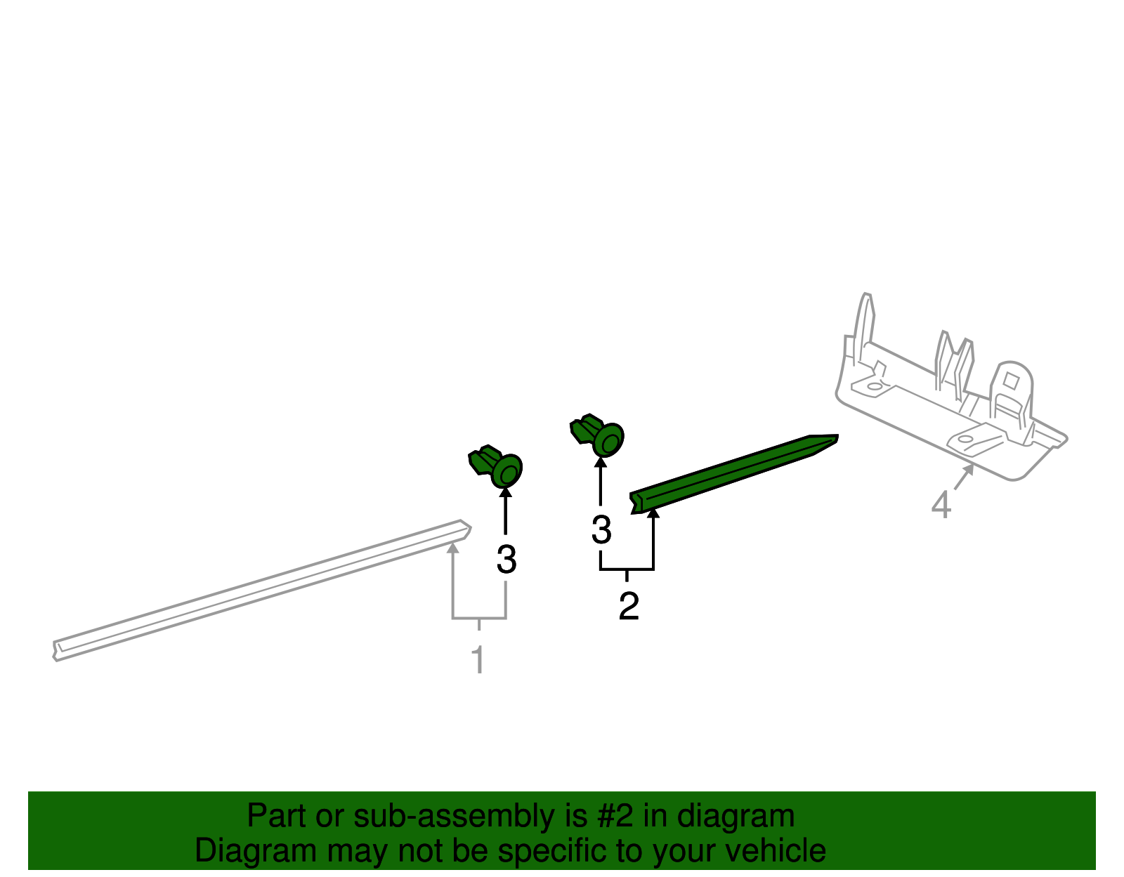 Rocker Molding 3D7-854-633-6W8