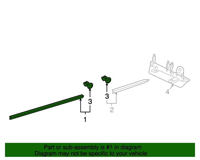 Rocker Molding 3D0-854-631-A-6W8
